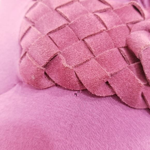 Sky Purple Halter Dress Braided Thick Belt Empire Waist Y2K Style - Picture 9 of 14